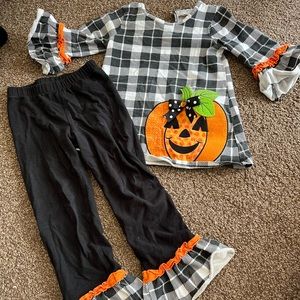 Girls Halloween/fall matching set